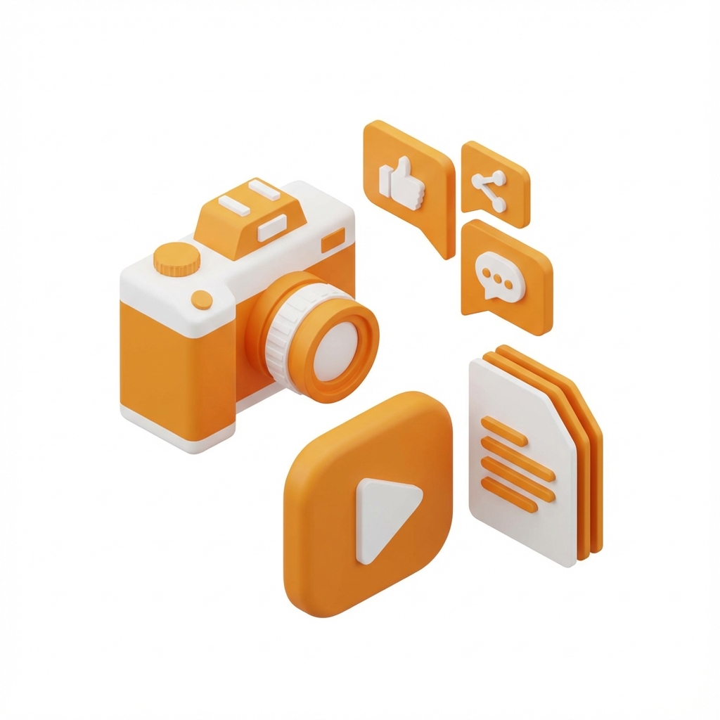 Icon Konten & Amplifikasi Digital